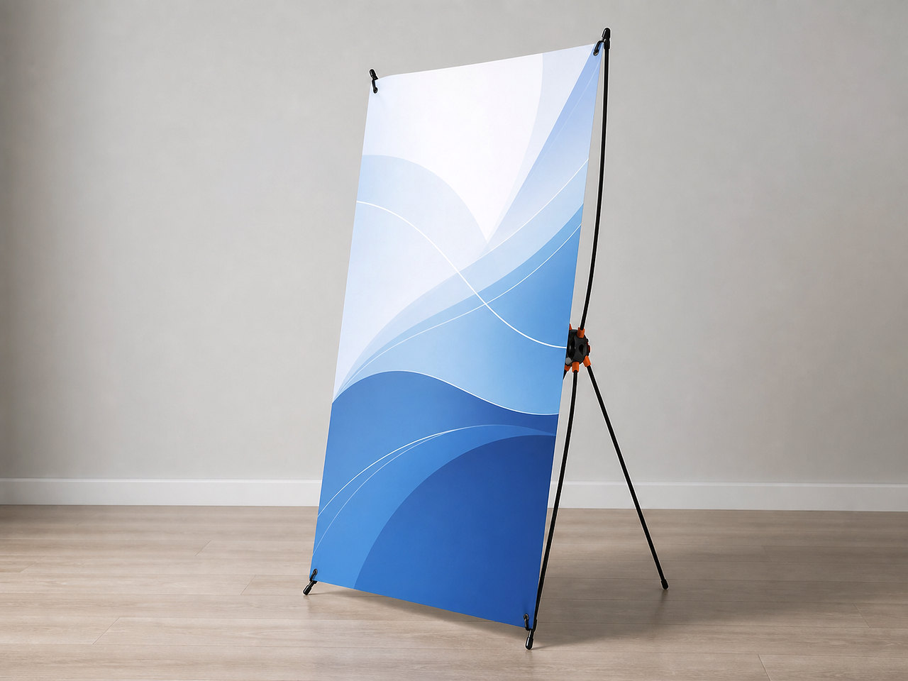 Portable X-banner display stand